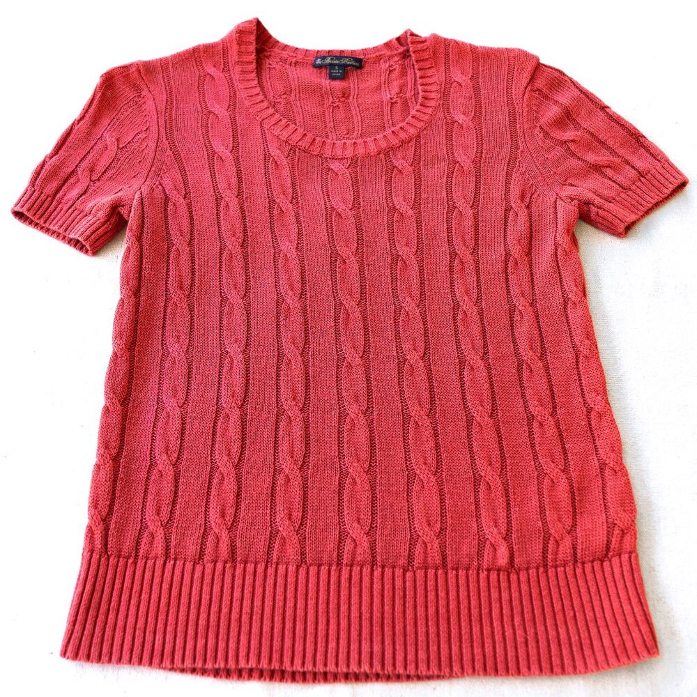 Vintage Knit Short Sleeve Top | Y2K Minimalist Preppy | Coastal Grandma